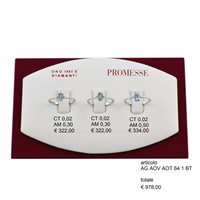 Anello Promesse Donna in Oro bianco AOV641BT